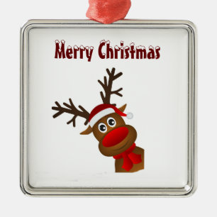 **GOOFY NOCH LOVABLE REINDEER** CHRISTMAS ORNANATI ORNAMENT AUS METALL