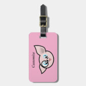 Goofy Pig lächelnd Thunder_Cove Gepäckanhänger (Vorderseite vertikal)