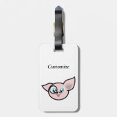 Goofy Pig lächelnd Thunder_Cove Gepäckanhänger (Rückseite vertikal)