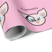 Goofy Pig lächelnd Thunder_Cove Geschenkpapier (Rolleneckpunkt)
