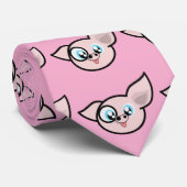 Goofy Pig lächelnd Thunder_Cove Krawatte (Gerollt)