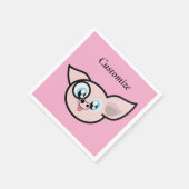 Goofy Pig lächelnd Thunder_Cove Serviette (Ecke)