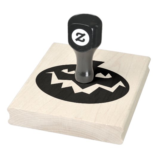 Goofy Pumpkin Halloween Style 4" x 5" Gummi Briefm Gummistempel (Stempel)