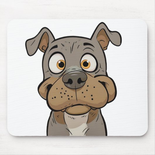 "Goofy Pup Liebe - Funny Dog Mousepad Geschenk für (Vorne)