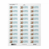 Goofy Reindeer Christmas Lights Return Address (Vorne)