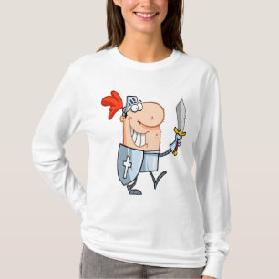 goofy Ritter in glänzender Rüstung mit Schwert-C T-Shirt