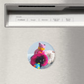 Goofy, schwarze Katze, die sich in ausgestopften S Magnet (In Situ (Geschirrspüler))