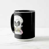 goofy skull skeleton face tasse (Vorderseite Links)