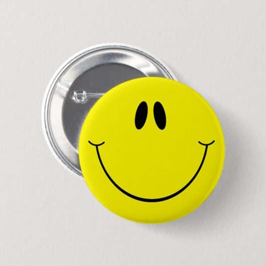 Goofy Smile Face Button (Vorne & Hinten)
