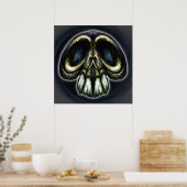 Goofy Verziert Skull Poster (Küche)