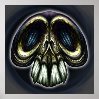 Goofy Verziert Skull Poster