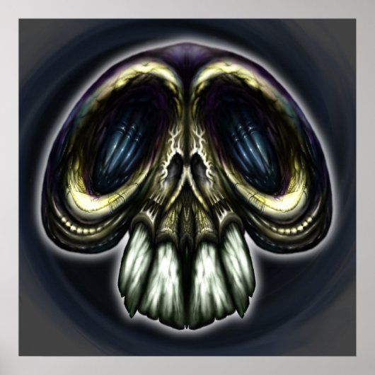 Goofy Verziert Skull Poster (Vorne)