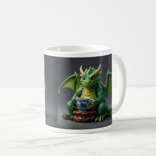 Goofy Welsh Dragon Drinking Tee Kaffeetasse (VorderseiteRechts)