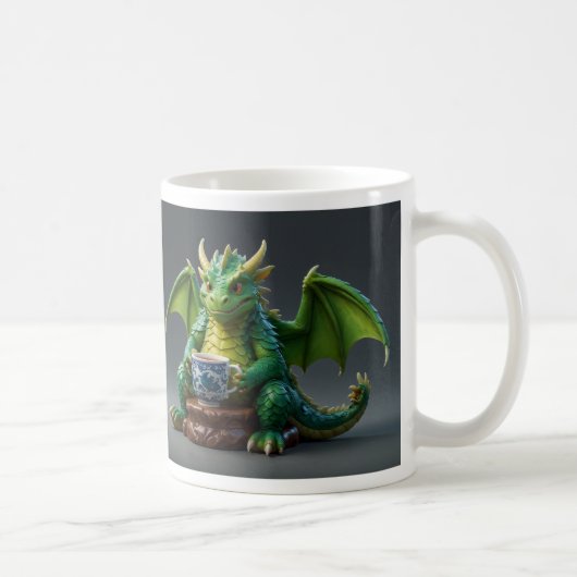 Goofy Welsh Dragon Drinking Tee Kaffeetasse (Rechts)