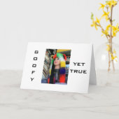 GOOFY YET TRUE-HAPPY SHARE BIRTHDAY WITH YOU KARTE (Gelbe Blume)