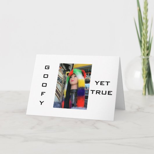 GOOFY YET TRUE-HAPPY SHARE BIRTHDAY WITH YOU KARTE (Vorderseite)