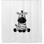 Goofy Zebra Duschvorhang (Vorderseite)