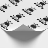 Goofy Zebra Geschenkpapier (Ecke)