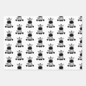 Goofy Zebra Geschenkpapier Set (Vorderseite)