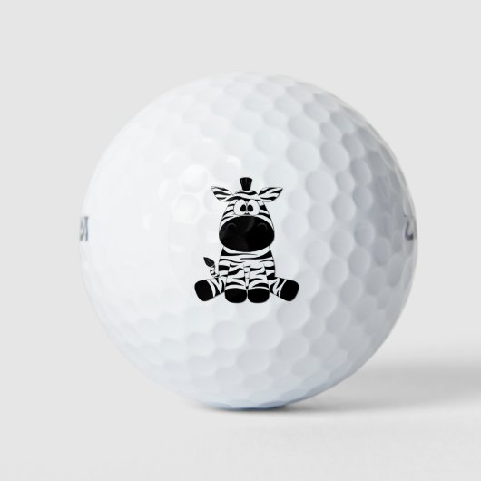 Goofy Zebra Golfball (Vorderseite)