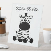 Goofy Zebra Sockelschild (In Situ)