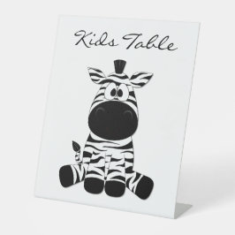 Goofy Zebra Sockelschild