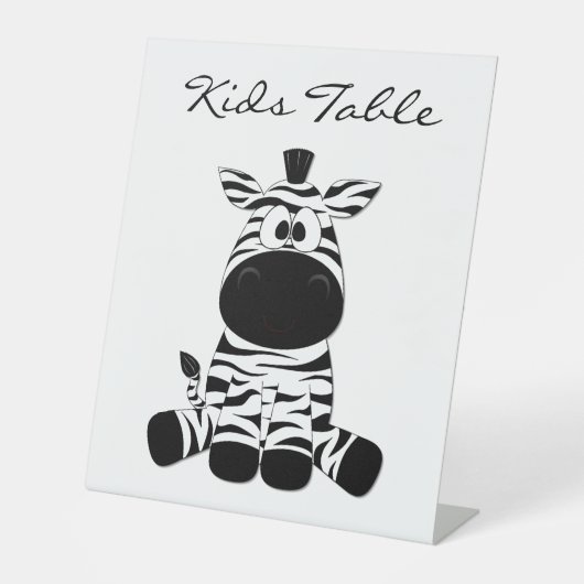 Goofy Zebra Sockelschild (Vorderseite)