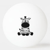Goofy Zebra Tischtennisball (Rückseite)