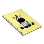 Goofy Zebra Yellow Notizblock (Rechte Seite)