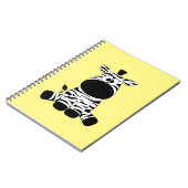 Goofy Zebra Yellow Notizblock (Linke Seite)
