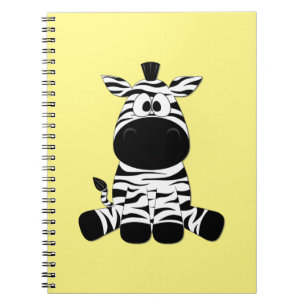 Goofy Zebra Yellow Notizblock