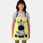 Goofy Zebra Yellow Schürze (Insitu)