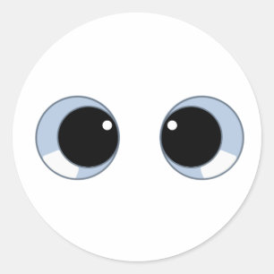 google Augen Runder Aufkleber