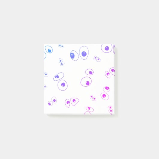Google Augen zeichnend einfach albern und lustig Post-it Klebezettel (Vorderseite)