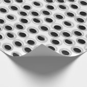 Google-Augenmuster - transparent Geschenkpapier (Ecke)