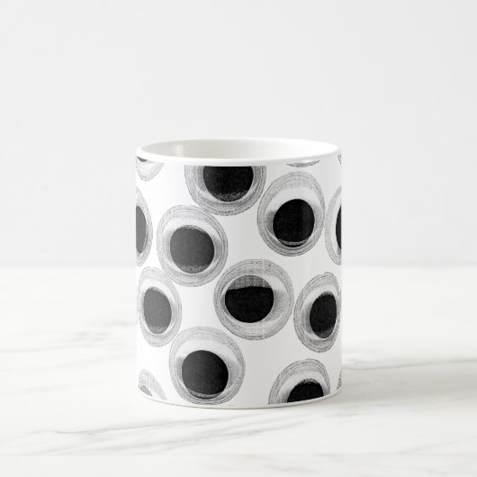 Google-Augenmuster - transparenter Hintergrund Kaffeetasse (Mittel)