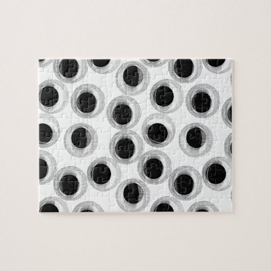 Google-Augenmuster - transparenter Hintergrund Puzzle (Horizontal)