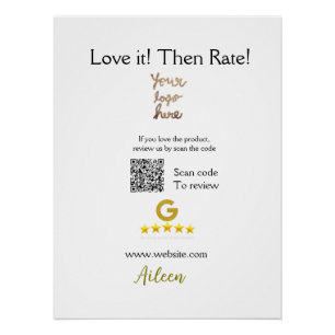 Google bewerten Sie uns Bestellkauf Geschäft QR Poster