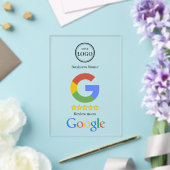 Google-Bewertung mit QR-Code-Link-Geschäftskarte Acryleinladungen (In Situ (Hochzeit))