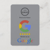 Google-Bewertung mit QR-Code-Link-Geschäftskarte Begleitkarte (Vorderseite)