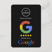 Google-Bewertung mit QR-Code-Link-Geschäftskarte Begleitkarte (Vorderseite)