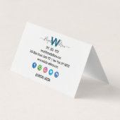 Google-Bewertung mit QR-Code-Link Visitenkarten (Rückseite)