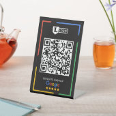 Google Bewertung mit QR-Code Sockelschild (In SItu)