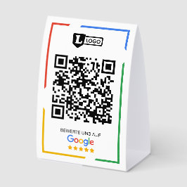 Google Bewertung mit QR-Code Tischaufsteller