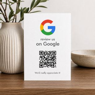 Google Bewertungen Beilagekarte QR-Code-Einsatz Begleitkarte