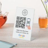 Google-Bewertungen | Business Feedback QR Code Sockelschild (In SItu)