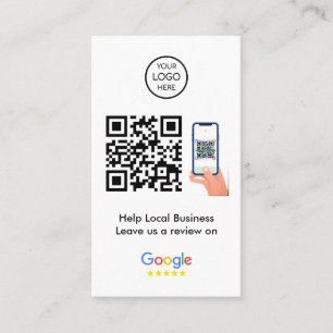 Google-Bewertungen   Business Feedback QR Code Visitenkarte