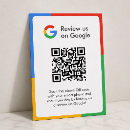 Google-Bewertungen | Business Review Link QR Code Begleitkarte