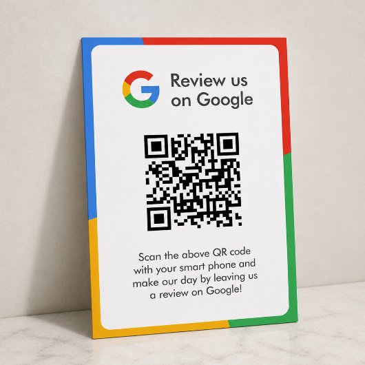 Google-Bewertungen | Business Review Link QR Code Begleitkarte
