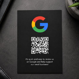 Google-Bewertungen | Business Review Link QR Code Begleitkarte